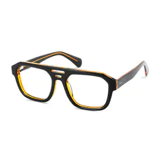 Square Black/Yellow Eyeglasses