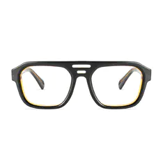 Square Black/Yellow Eyeglasses