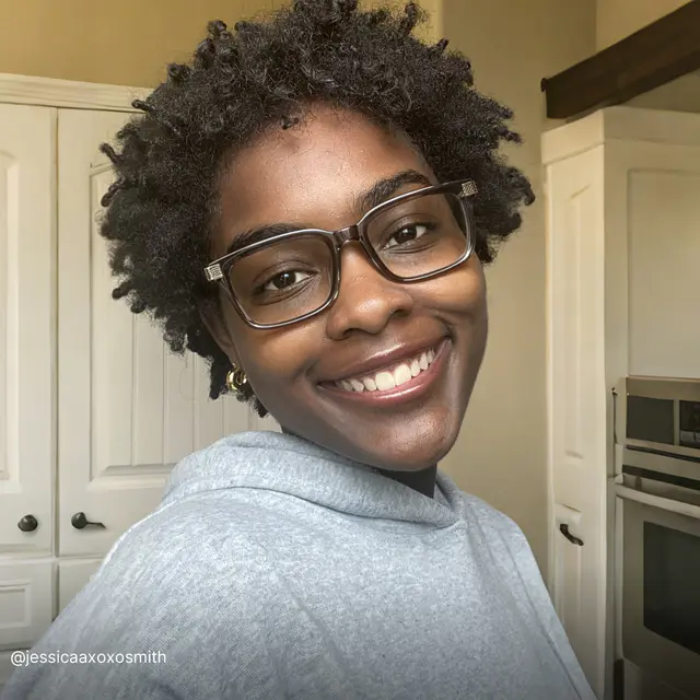 Rectangle Transparent Gray Eyeglasses