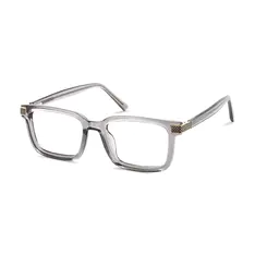 Rectangle Transparent Gray Eyeglasses