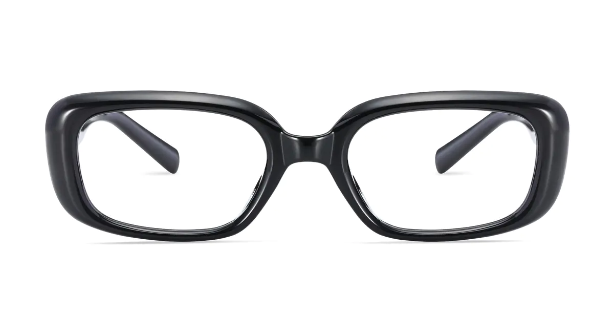 Oval Black Eyeglasses