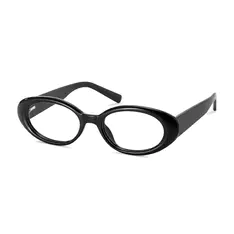 Oval Black Eyeglasses