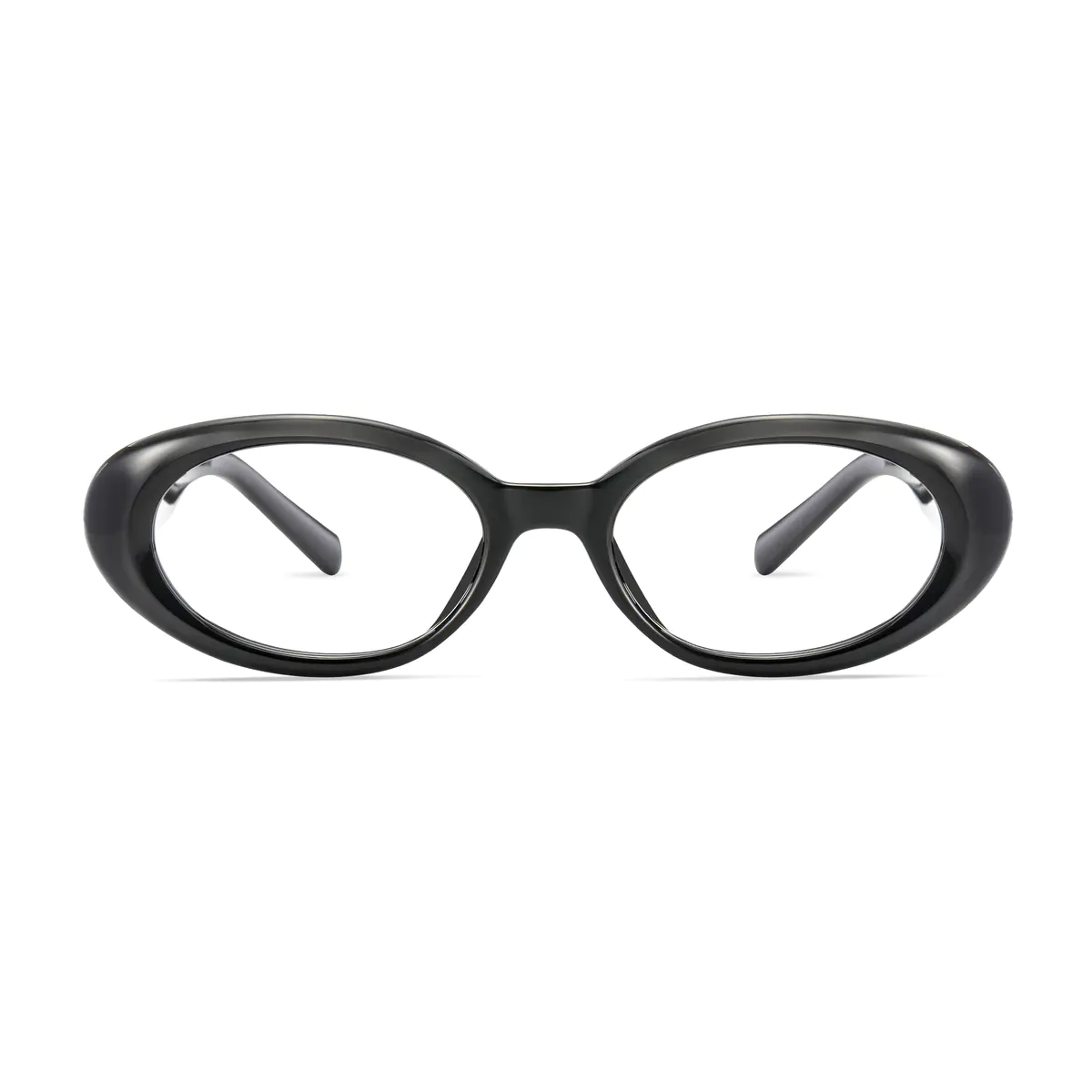 Oval Black Eyeglasses
