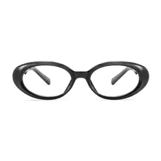 Oval Black Eyeglasses