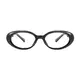 Oval Black Eyeglasses