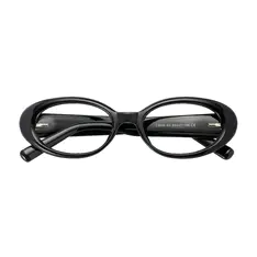 Oval Black Eyeglasses