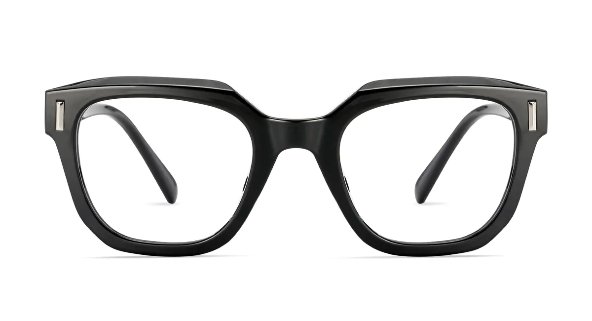 Square Black Eyeglasses