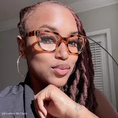 Square Tortoiseshell Eyeglasses