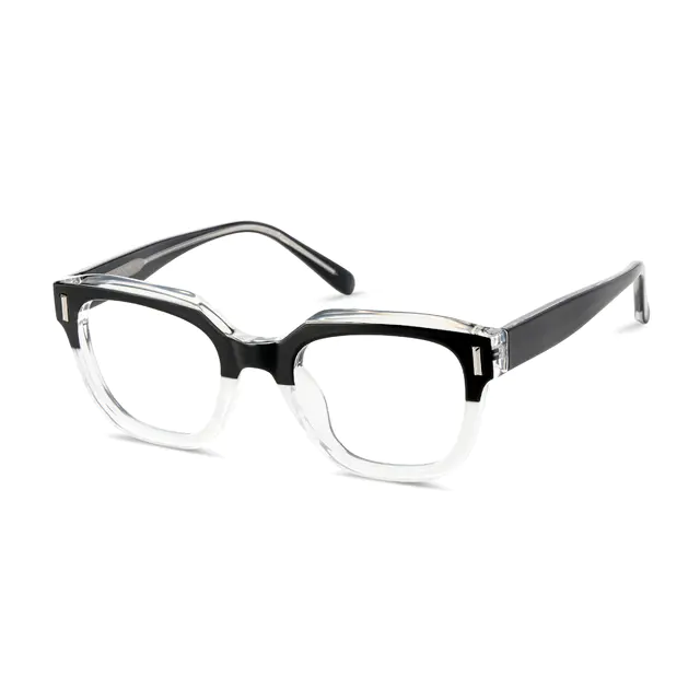 Square Black/Clear Eyeglasses