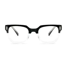 Square Black/Clear Eyeglasses