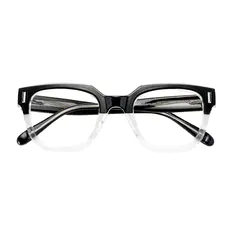 Square Black/Clear Eyeglasses