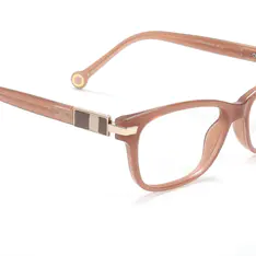 Rectangle Transparent Pink Eyeglasses