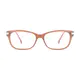 Oval Transparent Pink Eyeglasses