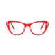 Cat-eye Red/Clear Eyeglasses