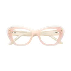 Cat-eye Pink/Clear Eyeglasses