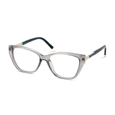 Cat-eye Transparent Gray Eyeglasses
