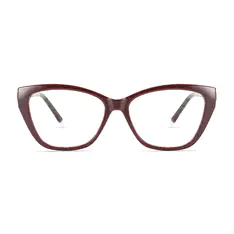 Cat-eye Wine Eyeglasses