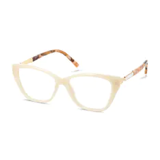 Cat-eye Cream Eyeglasses