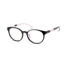 Kids' Oval Black Eyeglasses