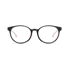 Kids' Oval Black Eyeglasses