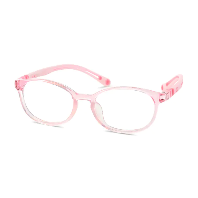 Kids'  Oval Pink  Eyeglasses