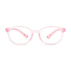Kids' Oval Pink Eyeglasses