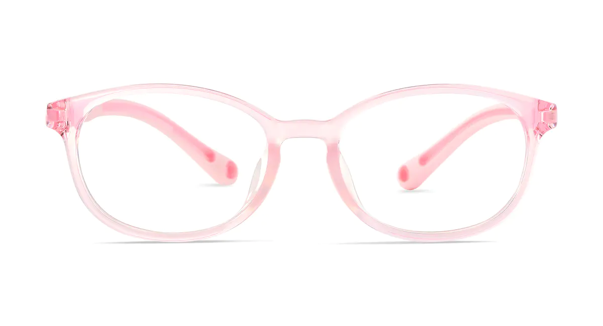 Kids'  Oval Pink  Eyeglasses