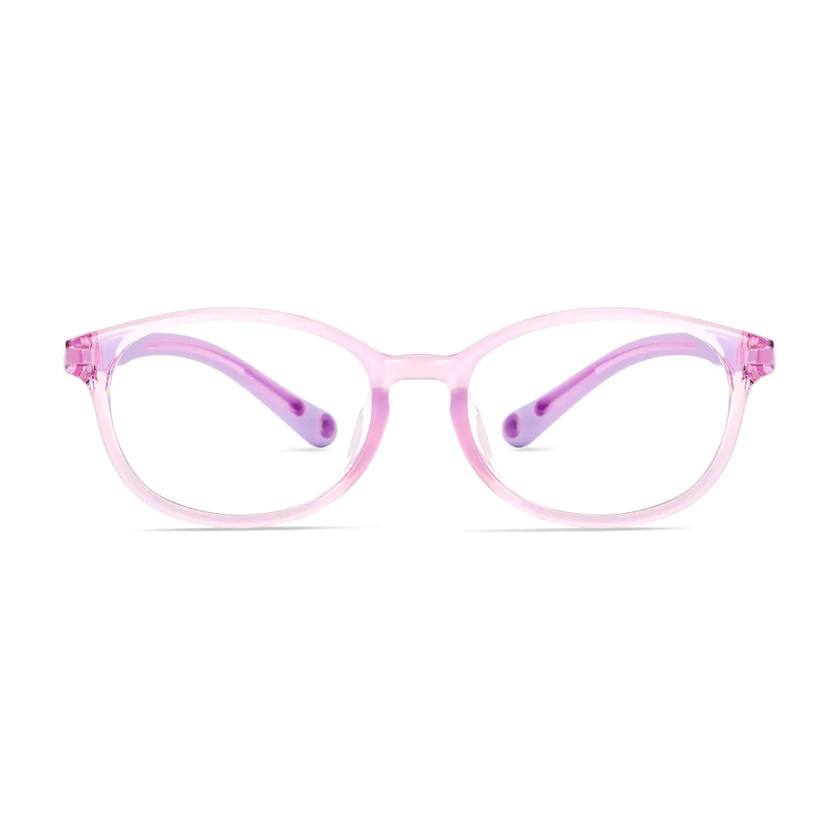 Kids'  Oval Purple Eyeglasses