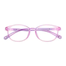 Kids'  Oval Purple Eyeglasses