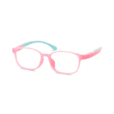 Kids'  Rectangle Pink/Blue Eyeglasses