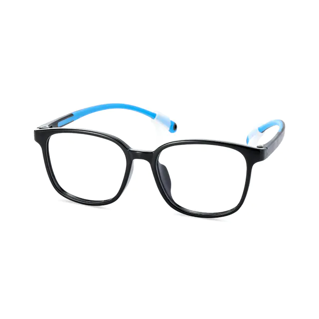 Kids' Square Black/Blue  Eyeglasses