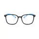 Kids' Square Black/Blue Eyeglasses