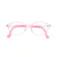 Kids'Oval Transparent Pink Eyeglasses