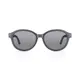 Kids' Oval Transparent Gray Clip-On Eyeglasses