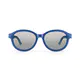 Kids' Oval Transparent Blue Clip-On Eyeglasses