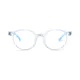 Kids' Oval Transparent Blue Eyeglasses