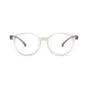 Kids' Oval Transparent Gray Eyeglasses