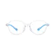 Kids' Oval Transparent Blue Eyeglasses