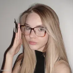 Cat-eye Light Brown Eyeglasses