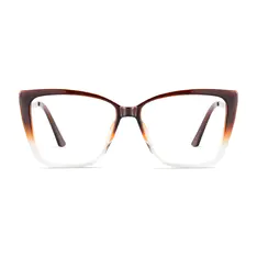 Cat-eye Light Brown Eyeglasses