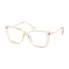 Cat-eye Transparent Amber Eyeglasses