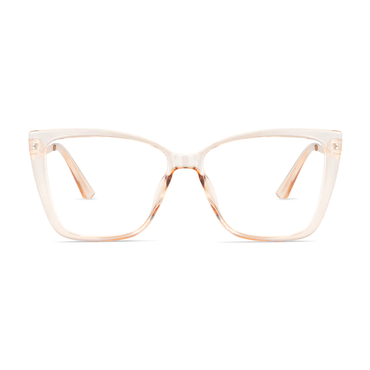 Cat-eye Transparent Amber Eyeglasses