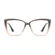 Cat-eye Gradient Brown Eyeglasses