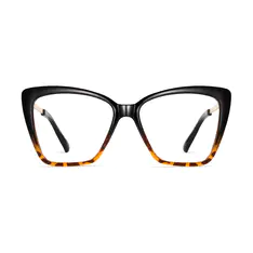 Cat-eye Tortoiseshell/Black Eyeglasses