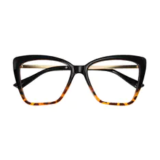Cat-eye Tortoiseshell/Black Eyeglasses