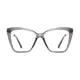 Cat-eye Transparent Gray Eyeglasses