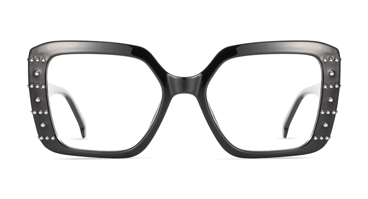 Square Black Eyeglasses