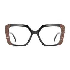 Rectangle Brown/Black Eyeglasses