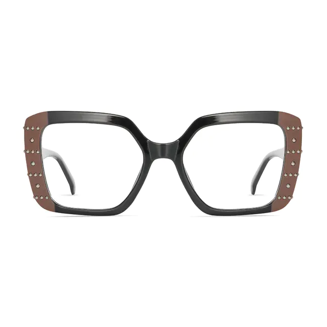 Rectangle Brown/Black Eyeglasses