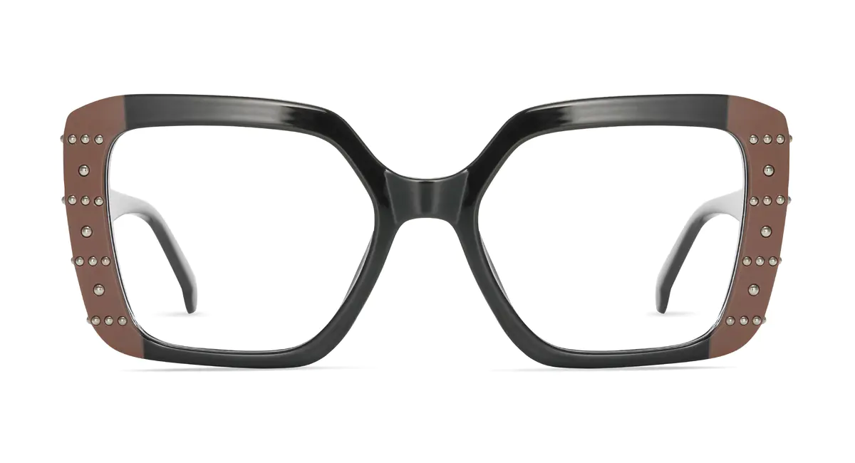 Square Brown/Black Eyeglasses